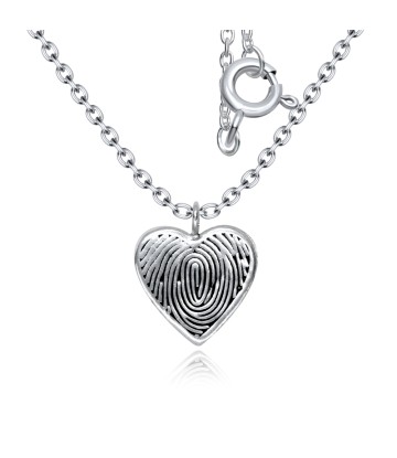 Heart Shaped Silver Kids Necklace SPE-3891